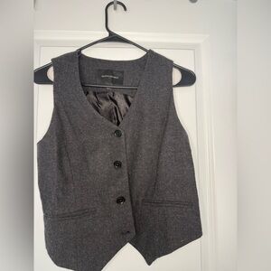 Banana Republic Charcoal WOOL Women's Vest